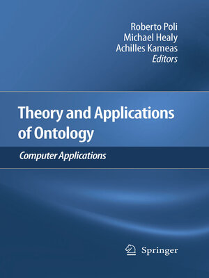 cover image of Theory and Applications of Ontology
